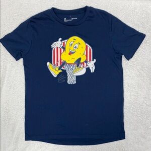 Underarmour curry popcorn basketball t-shirt short sleeve boys size lg